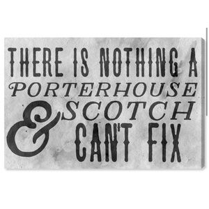 NWT Authentic Oliver Gal Art Piece Funny Quotes and Sayings Porterhouse & Scotch